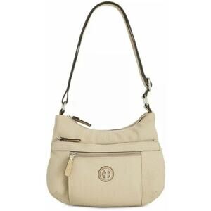 NWT Giani Bernini Pebble Hobo Ivory With Silver